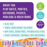 Silicone Cup Drinkware Assortment Floor Display - 26 Pieces Per Retail Ready Display 88608 - NOVELTY INC WHOLESALE