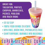 Silicone Cup Drinkware Assortment Floor Display - 26 Pieces Per Retail Ready Display 88608 - NOVELTY INC WHOLESALE