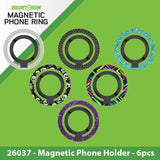 Magnetic Phone Ring - 6 Pieces Per Retail Ready Display 26037 NOVELTY INC WHOLESALE