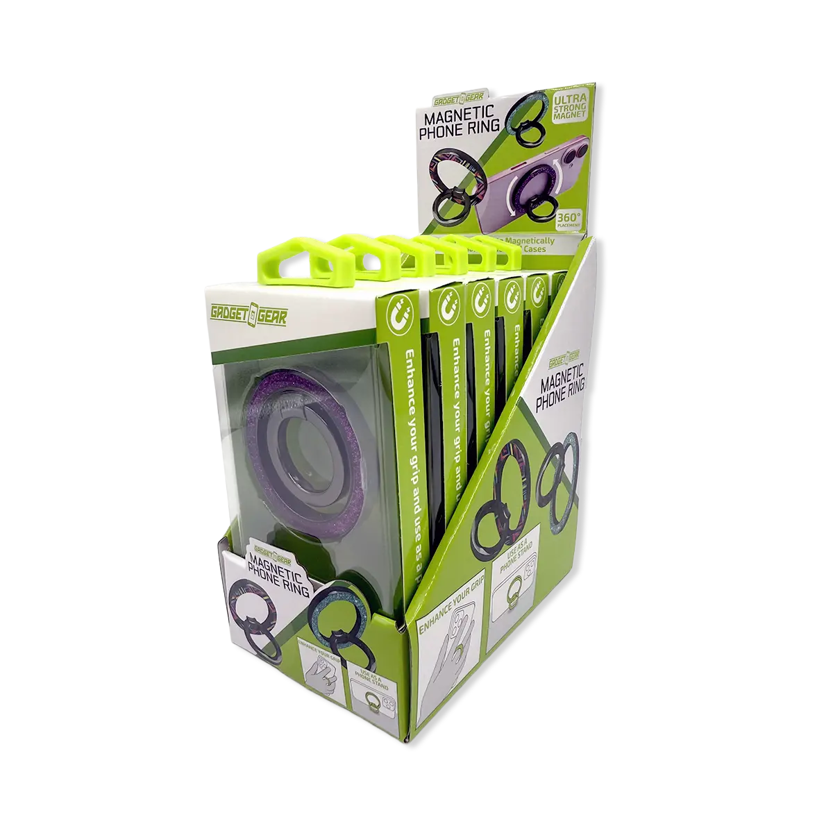 Magnetic Phone Ring - 6 Pieces Per Retail Ready Display 26037 WHOLESALE