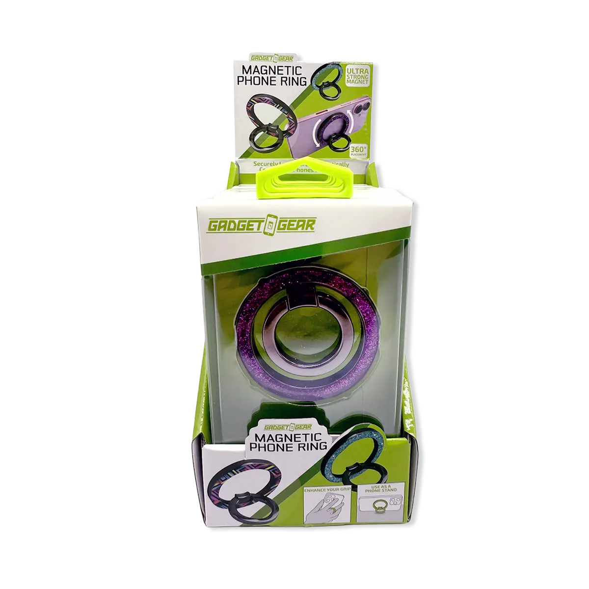 Magnetic Phone Ring - 6 Pieces Per Retail Ready Display 26037 WHOLESALE