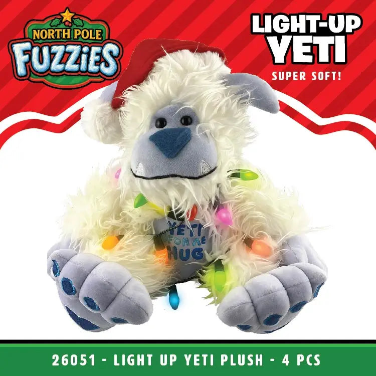 North Pole Fuzzies Yeti Gift Assortment Floor Display - 60 Pieces Per Retail Ready Display 88612 WHOLESALE