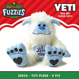 North Pole Fuzzies Yeti Gift Assortment Floor Display - 60 Pieces Per Retail Ready Display 88612 WHOLESALE