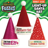 Light Up Christmas Santa Winter Hat with Merchandising Hang Strip - 6 Pieces Per Pack 26170 NOVELTY INC
