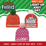 Light-Up Adult Sized Knit Hats - Store Surplus No Display - 6 Pieces Per Pack 26061L STORE SURPLUS