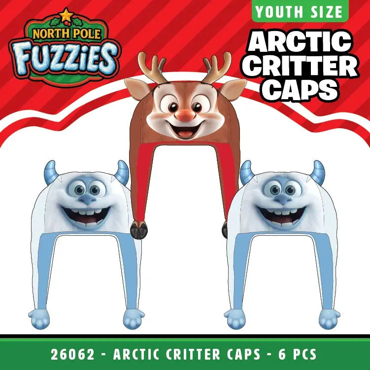 North Pole Fuzzies Yeti Gift Assortment Floor Display - 60 Pieces Per Retail Ready Display 88612 WHOLESALE