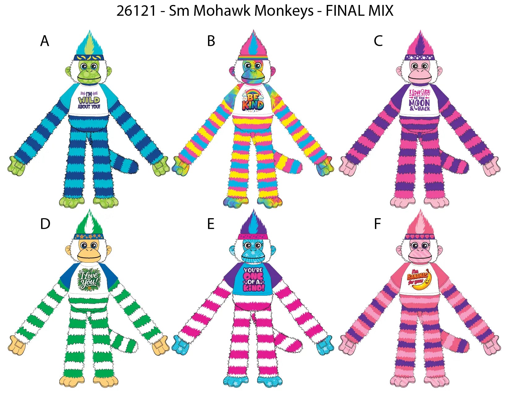 Forever Fuzzy Plush Assortment Floor Display - 44 Pieces Per Retail Ready Display Kit 88613 NOVELTY INC