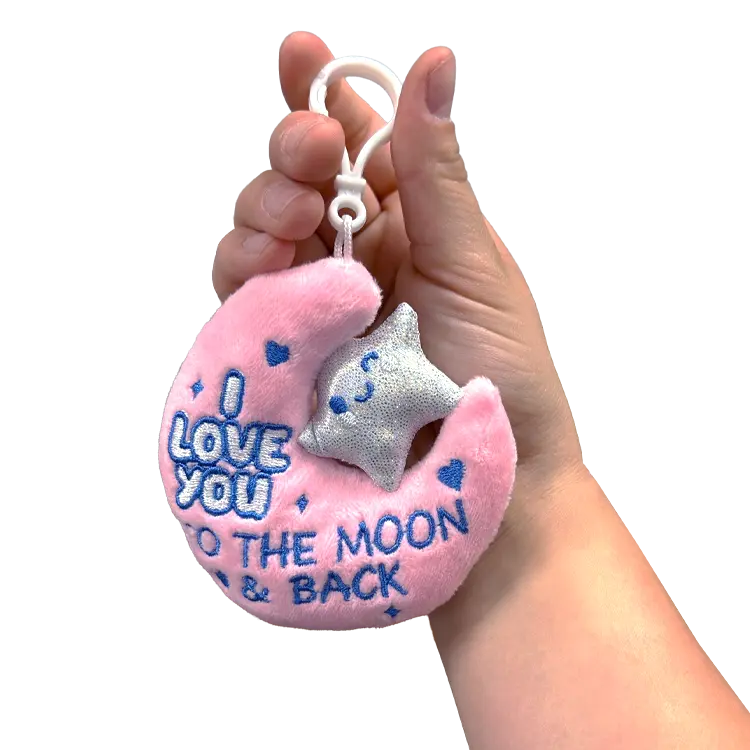 Moon Plush Keychain - 6 Pieces Per Retail Ready Display 26147 NOVELTY INC