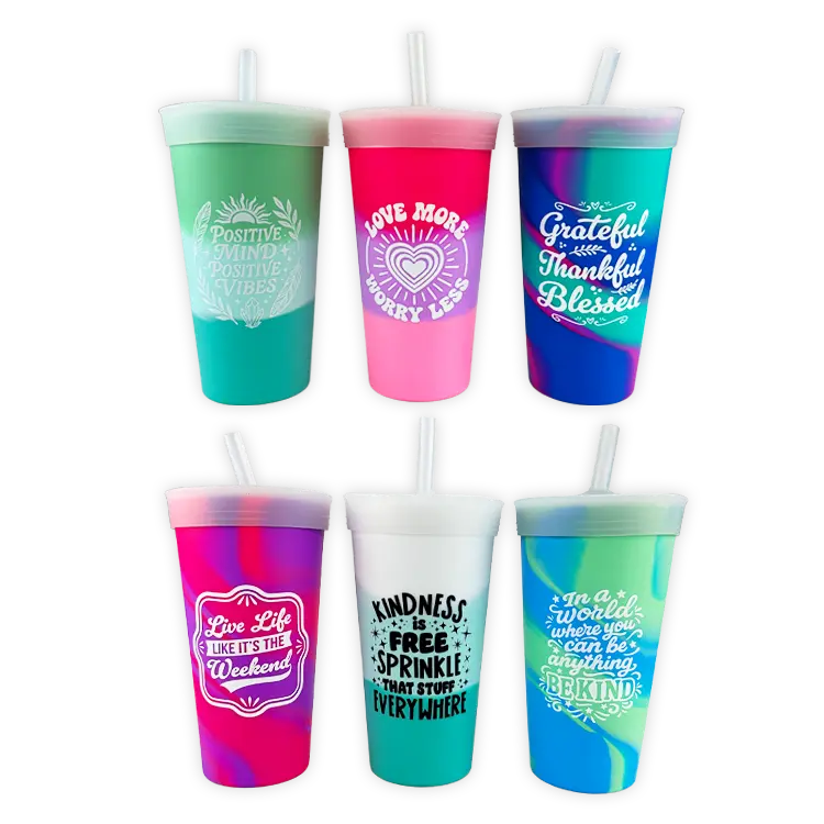 Silicone 22oz Silicone Cup B - 6 Pieces Per Retail Ready Display 26158 WHOLESALE