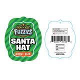 Christmas Santa Winter Hat with Merchandising Hang Strip - 6 Pieces Per Pack 26168 NOVELTY INC