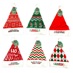 Christmas Santa Winter Hat with Merchandising Hang Strip - 6 Pieces Per Pack 26168 NOVELTY INC