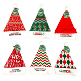 Christmas Santa Winter Hat with Merchandising Hang Strip - 6 Pieces Per Pack 26168 NOVELTY INC