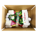 Light Up Christmas Santa Winter Hat with Merchandising Hang Strip - 6 Pieces Per Pack 26170 WHOLESALE