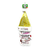 Light Up Christmas Santa Winter Hat with Merchandising Hang Strip - 6 Pieces Per Pack 26170 WHOLESALE