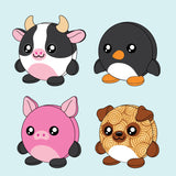 Smoosh Pets Plush - 12 Pieces Per Retail Ready Display 26180