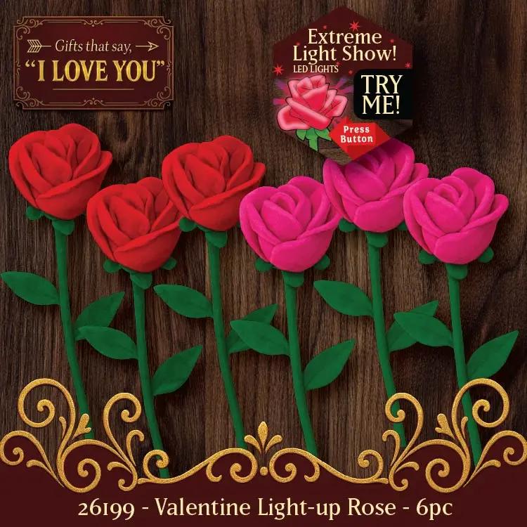 Valentines Day Rose Plush and Gift Assortment Floor Display - 78 Pieces Per Retail Ready Display Kit 88615 NOVELTY INC