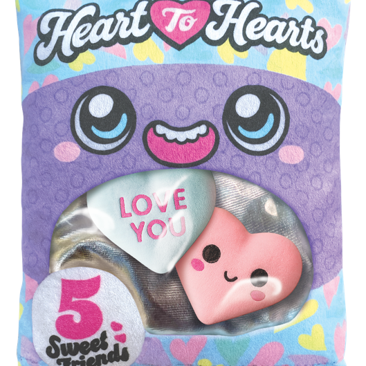 Plush Bag of Conversation Hearts - 6 Pieces Per Retail Ready Display 26255 NOVELTY INC