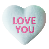 Plush Bag of Conversation Hearts - 6 Pieces Per Retail Ready Display 26255 NOVELTY INC