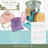 Note Jar - Store Surplus No Display - 3 Pieces Per Pack 26348L