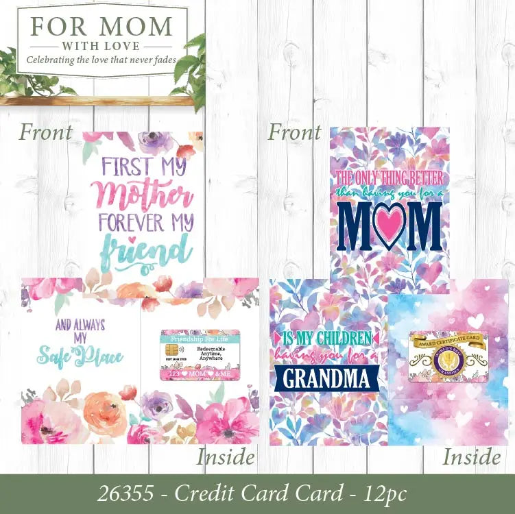 Mothers Day For Mom with Love Assortment Floor Display - 86 Pieces Per Retail Ready Display Kit 88624 NOVELTY INC