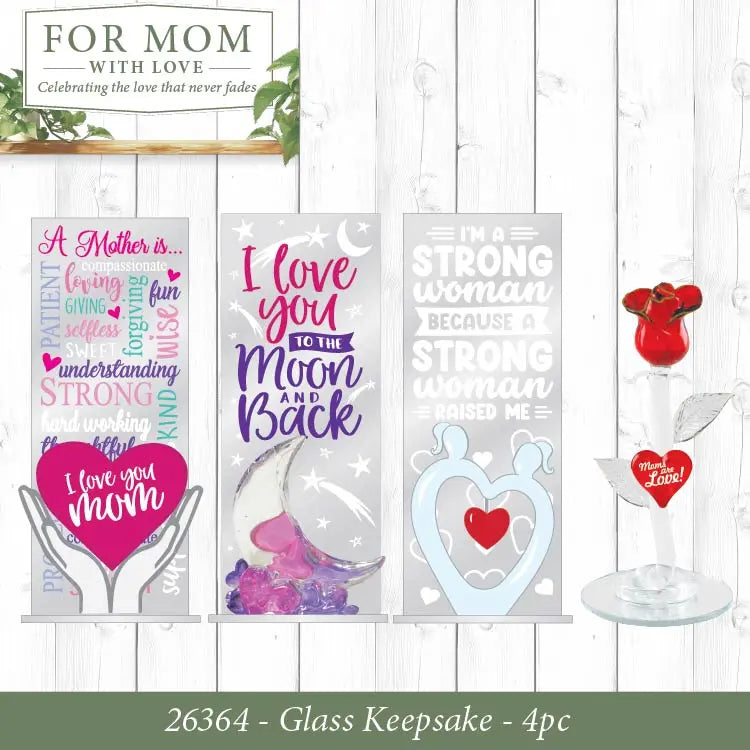 Mothers Day For Mom with Love Assortment Floor Display - 86 Pieces Per Retail Ready Display Kit 88624 NOVELTY INC