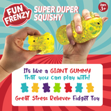 Super Duper Squishy Giant Gummy - Store Surplus No Display - 4 Pieces Per Pack 26379L
