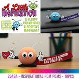 Emotional Support Little Inspiration Pals - Store Surplus No Display - 18 Pieces Per Pack 26484L
