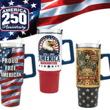 Patriotic USA 250 40oz Printed Cup - Store Surplus No Display - 6 Pieces Per Pack 26541L