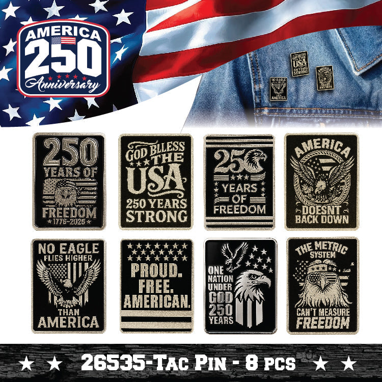 Patriotic USA 250 Floor Display - 78 Pieces Per Retail Ready Display Kit 88626 NOVELTY INC