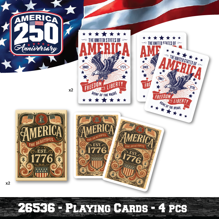 Patriotic USA 250 Floor Display - 78 Pieces Per Retail Ready Display Kit 88626 NOVELTY INC