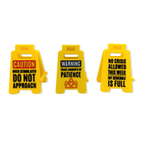 3D Standing Mood Caution Sign Assortment - 12 Pieces Per Retail Ready Display 26537
