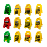 3D Standing Mood Caution Sign Assortment - 12 Pieces Per Retail Ready Display 26537