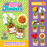 Emotional Support Keepsake Crochet Plush Flowers - 6 Pieces Per Retail Ready Display 26549