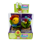 Emotional Support Keepsake Crochet Plush Flowers - 6 Pieces Per Retail Ready Display 26549
