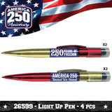 Patriotic USA 250 Floor Display - 58 Pieces Per Retail Ready Display Kit 88627