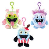 Hugly Monster Plush Keychain - Store Surplus No Display - 12 Pieces Per Pack 26614L