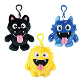 Hugly Monster Plush Keychain - Store Surplus No Display - 12 Pieces Per Pack 26614L