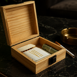 Small Wood Storage Box with Metal Latch - Store Surplus No Display - 6 Pieces Per Pack 26665L