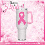 40oz Cup With Rhinestones - Store Surplus No Display - 1 Pieces Per Pack 26675L