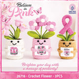 Crochet Flower - Store Surplus No Display - 3 Pieces Per Pack 26716L