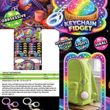 Fun Doh Dumpling Click Light-Up Keychain - 12 Pieces Per Retail Ready Display 26723