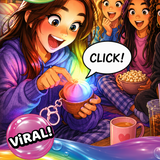 Fun Doh Dumpling Click Light-Up Keychain - 12 Pieces Per Retail Ready Display 26723