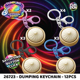 Fun Doh Dumpling Click Light-Up Keychain - 12 Pieces Per Retail Ready Display 26723