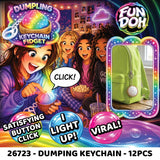 Fun Doh Dumpling Click Light-Up Keychain - 12 Pieces Per Retail Ready Display 26723