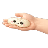 Fun Doh Slow Rise Mystery Dumpling Squish Toy - 12 Pieces Per Retail Ready Display 26724