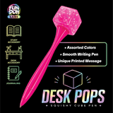 Fun Doh Desk Pops Squishy Cube Pen - 12 Pieces Per Display 26728