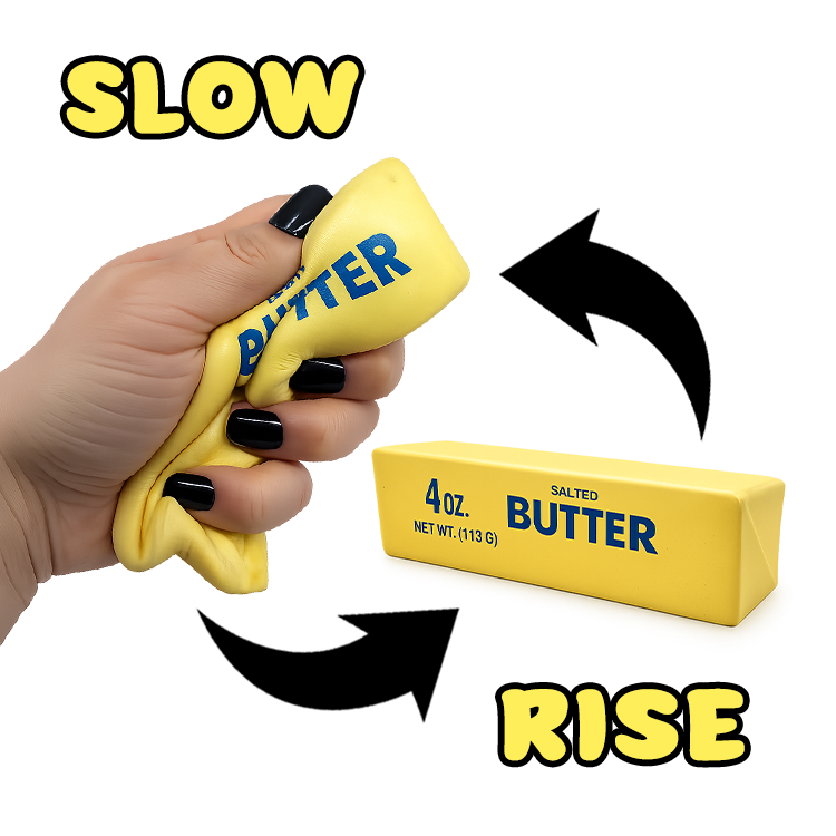 Swol Rise Squishy's Slow Rise Small Butter Squishy - 12 Pieces Per Retail Ready Display 26 ...