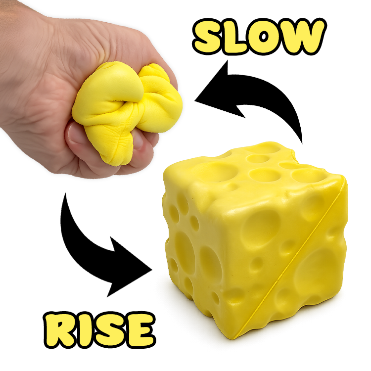 Chhese Slow Rise Slow Rise Cheese Squishy - 12 Pieces Per Retail Ready Display 26733 ...