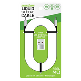 Silicone Charging Cable USB-C to USB-C 6FT with Adapter - Store Surplus - 6 Pieces Per Pack 26740L