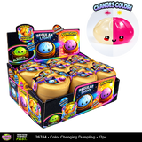 Fun Doh Squishy Color Changing Dumpling Toy - 12 Pieces Per Retail Ready Display 26744
